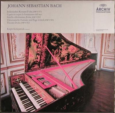 LP Record JOHANN SEBASTIAN BACH RALPH KIRKP Italienisches Konzert Capriccio 61313 ARCHIV PRODUKT 1972 Germany Classical Used