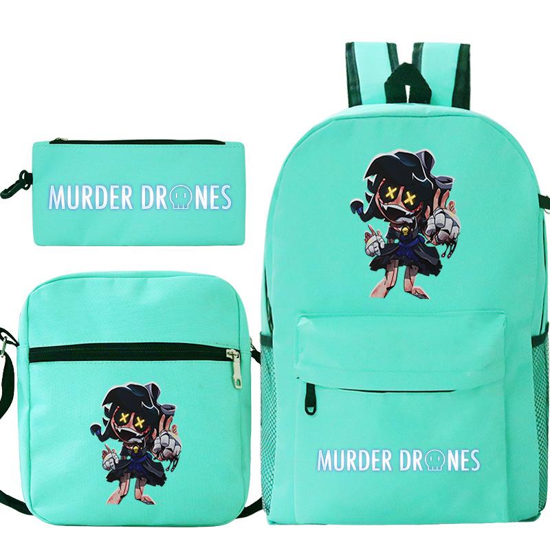 Neuer Murder Peripherie-Trend Schulterrucksack-Set Lässige Stiftetasche Grund- und Sekundarschultasche