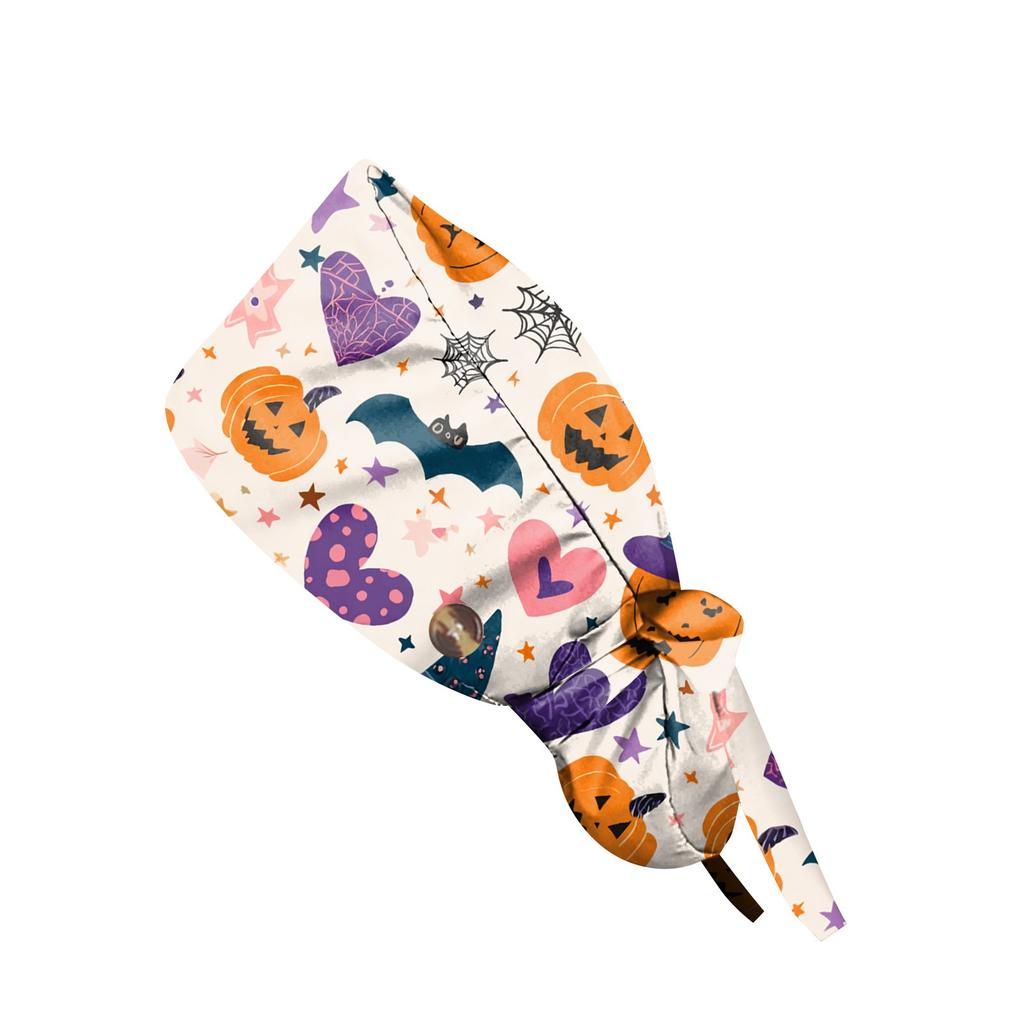 Șapcă de lucru cu imprimeu de Halloween la modă, șapcă casual pentru femei, șapcă de spălat, șapcă Baotou