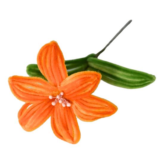 Hotová květina z čističe dýmek Ruční výroba Umělá lilie Dárky na Valentýna pro ženy Maminku Babičku Přítelkyni k narozeninám Den matek