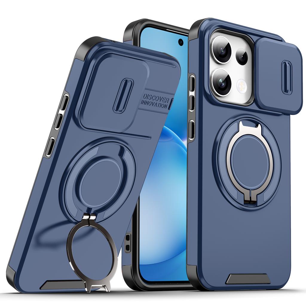 For Huawei Nova Y74 Case Huawei Nova Y74 Cover Huawei Nova Y74 New Armor Case Slide Lens Protect Magnetic Ring Holder Cover
