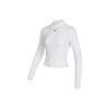 Nike Crop Tops Women's White Stand Collar Moderate DV7881-100