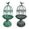 Decorative Candlestick Metal Flower Binding Birdcage Candle Holder Desktop Ornament Home Wedding Decoration Accessories