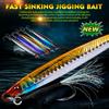 3D Fast Drawing Sea Fishing Lure with Hook Boat Fishing for Drifting Mackerel Hook, Long Throw Speed Sinking Iron Plate Fishing Gear
