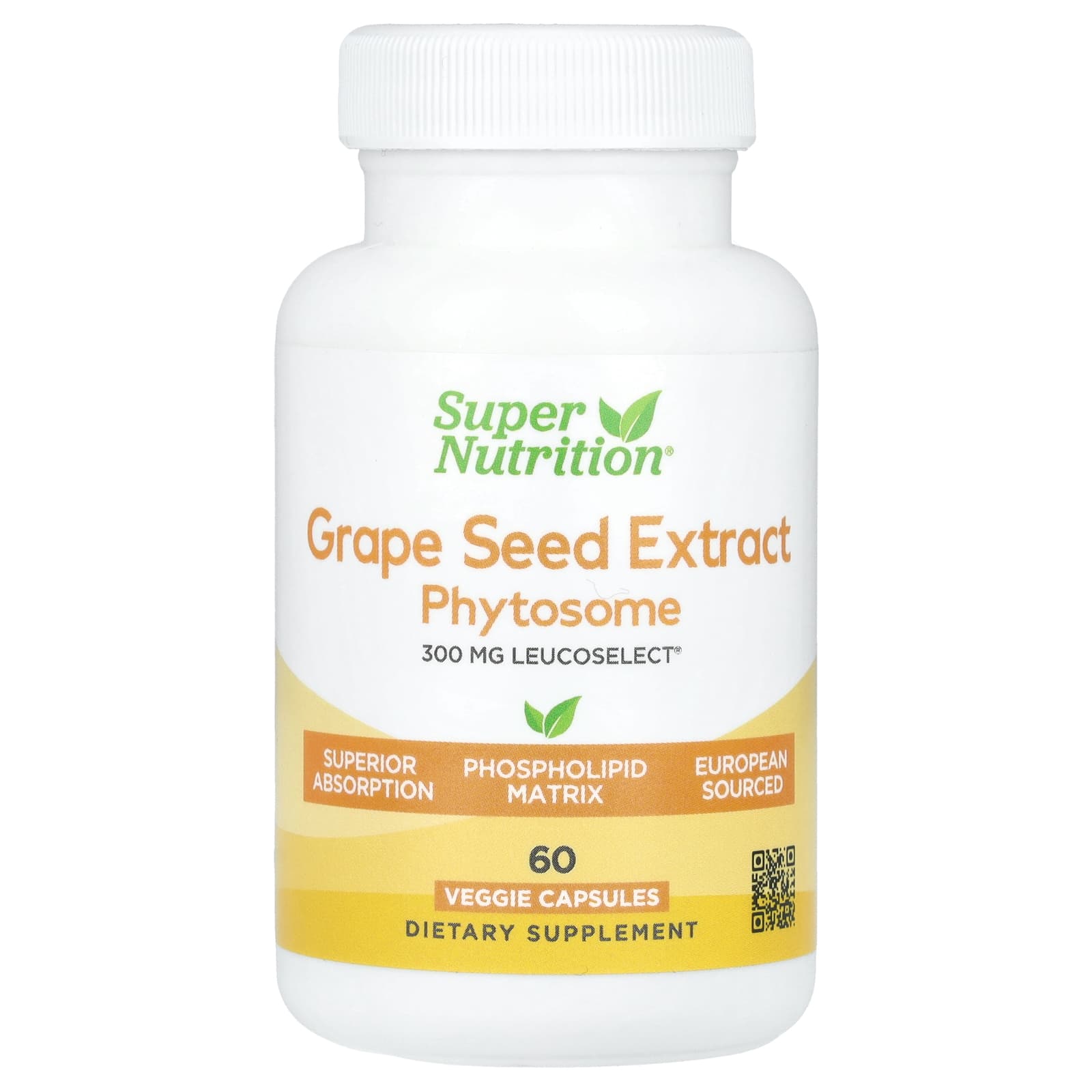 

Grape Seed Phytosome, 300Mg, 60 Veggie Caps