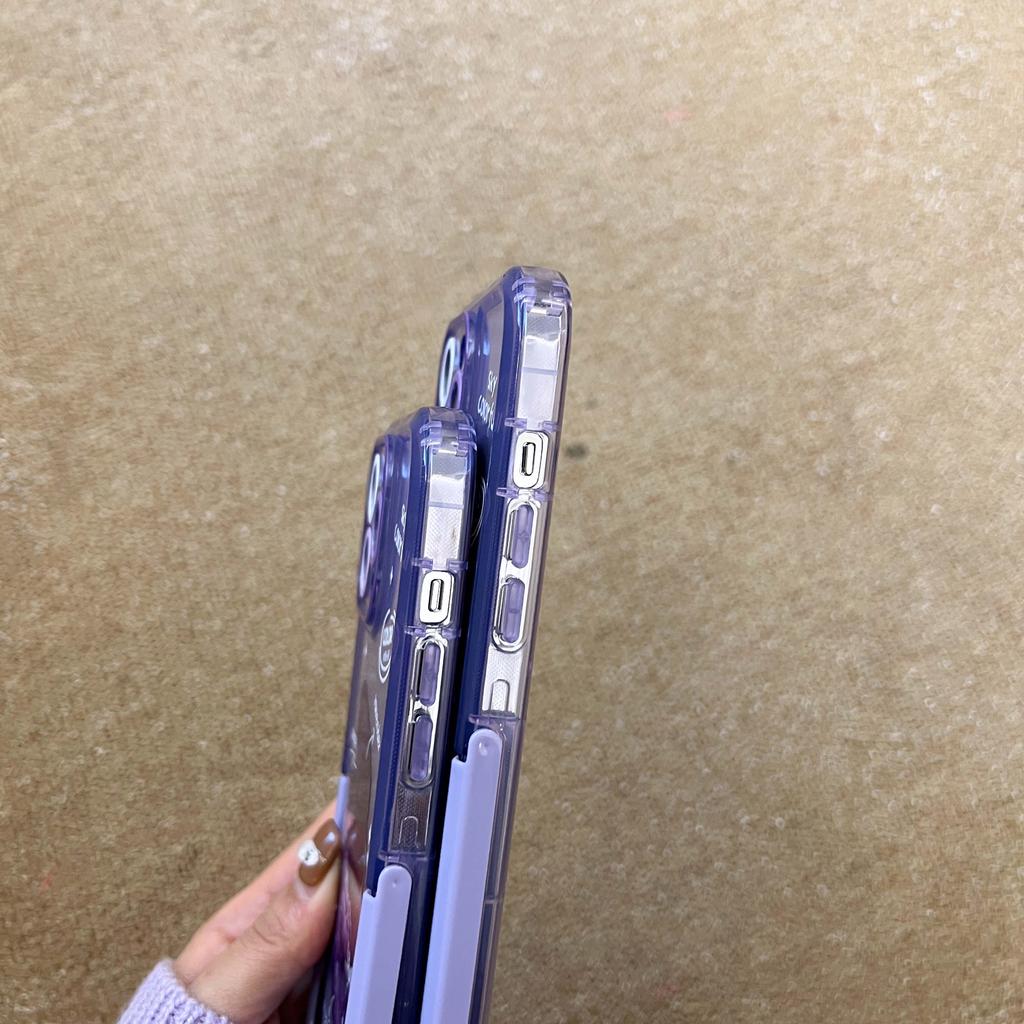 Ins Kolorowe Graffiti Fioletowy Gradient Ochraniacz Etui na Telefon Dla Iphone 14 Pro Max 12 13 11 Promax Wstrząsoodporne Pokrowiec z Podstawką