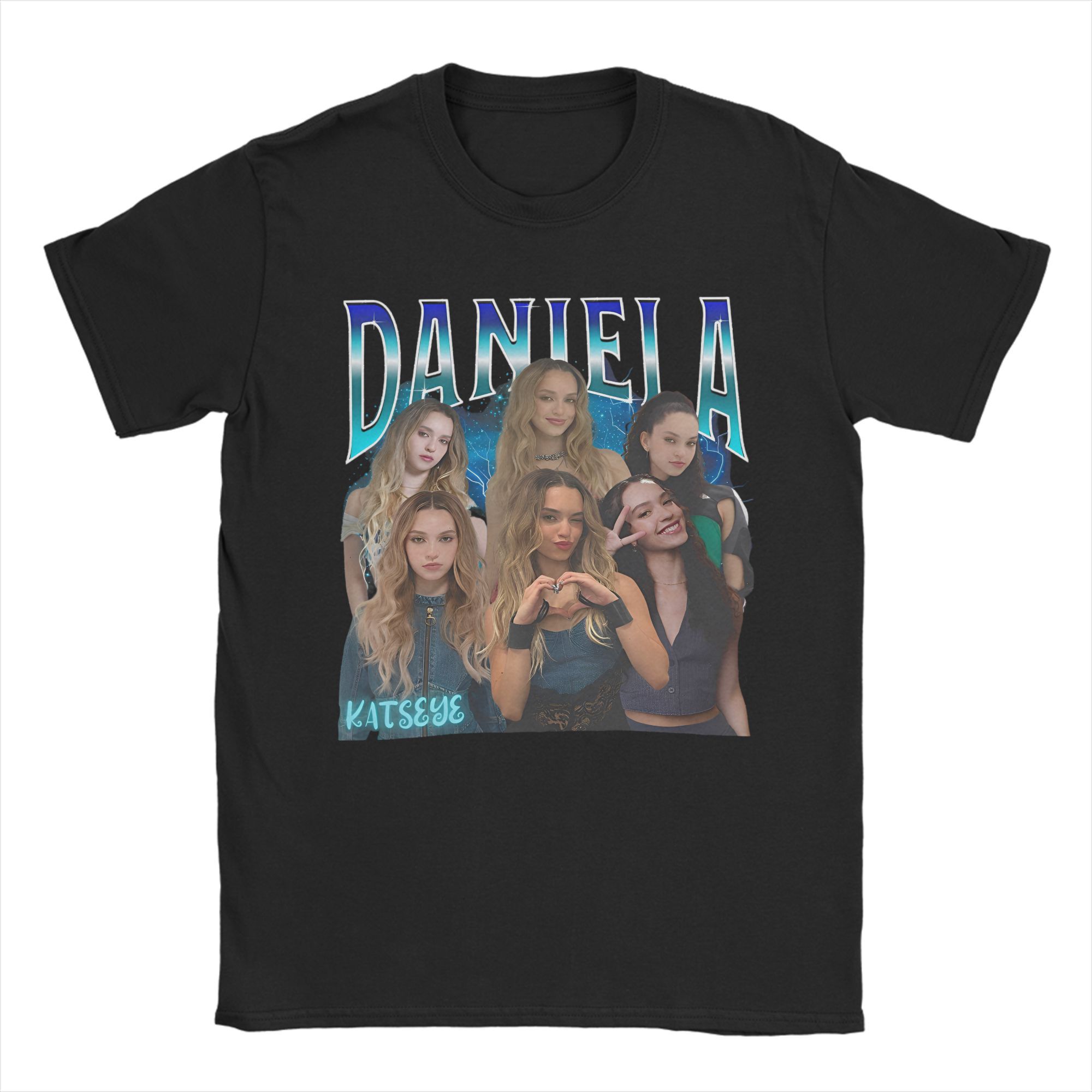 Retro Daniela Vintage Photo Collage T-shirt M