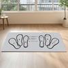 Tapis de Squat avec Guides de Position des Pieds Entraînement à Domicile Mat de Squat 31,5 x 13,78 Pouces Tapis d'Exercice Multifonctionnel pour Squats Fentes Abdominaux
