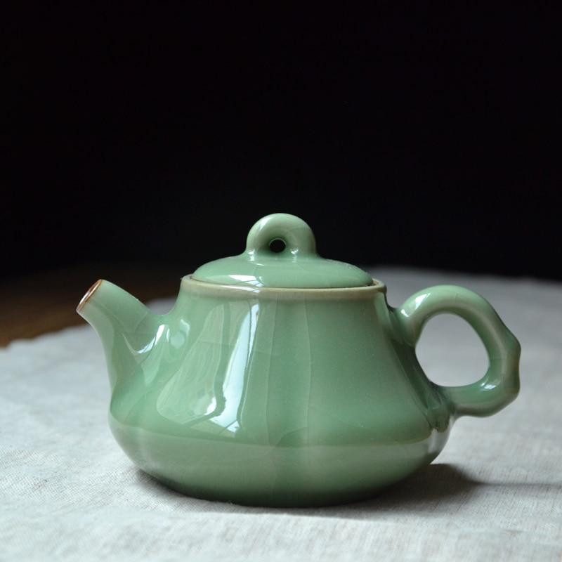 

Longquan Celadon большой чайник керамический фиолетовый глина для раскалывания льда кунг-фу чайный сервиз аксессуары для чайной церемонии один горшок 250 мл