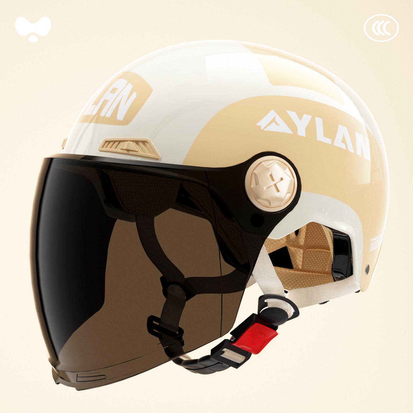 Yinglan 3C Certified Unisex Electric Vehicle Helmet, Cute Winter Half Helmet for Scooters & Motorcycles, All-Season Safety Gear One Size