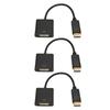 3pcs DisplayPort to DVI Adapter 4K HD 1080P Mini DP to DVI Adapter Cable for PC Laptop Computer HDTV Monitor Projector