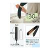 Ceramic [2024 Industry New Release] Hair Iron Straight 2way 24mm Plate Negative Ion 80~230 Free Temperature Adjustment LCD Monitor Display 360