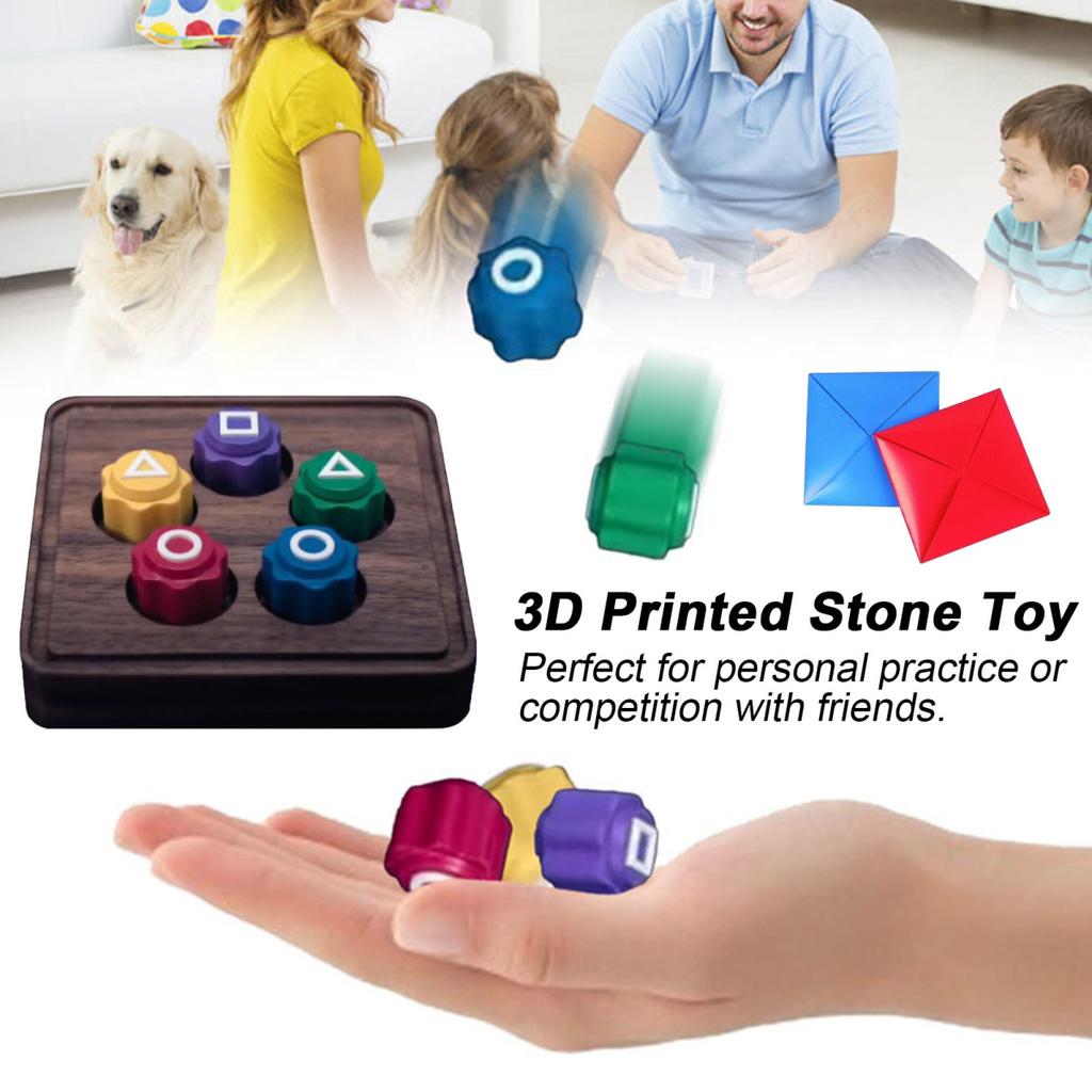 Set de jucării cu zaruri de petrecere Joc distractiv de aruncare cu lovitură Jucării de lovitură în aer Doborâți pietre adversarului Joc de aruncare a coșului de gong