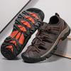 40-47  Summer Men's Leather Beach Sandals Mens Closed Toe Sandals for Men