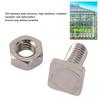 50 Sets Greenhouse Nuts and Bolts, Stainless Steel Ex Nuts and T Bolts Greenhouse Screws M6 X 13 Screws M6 Nuts Tool Assortment Set for Installing