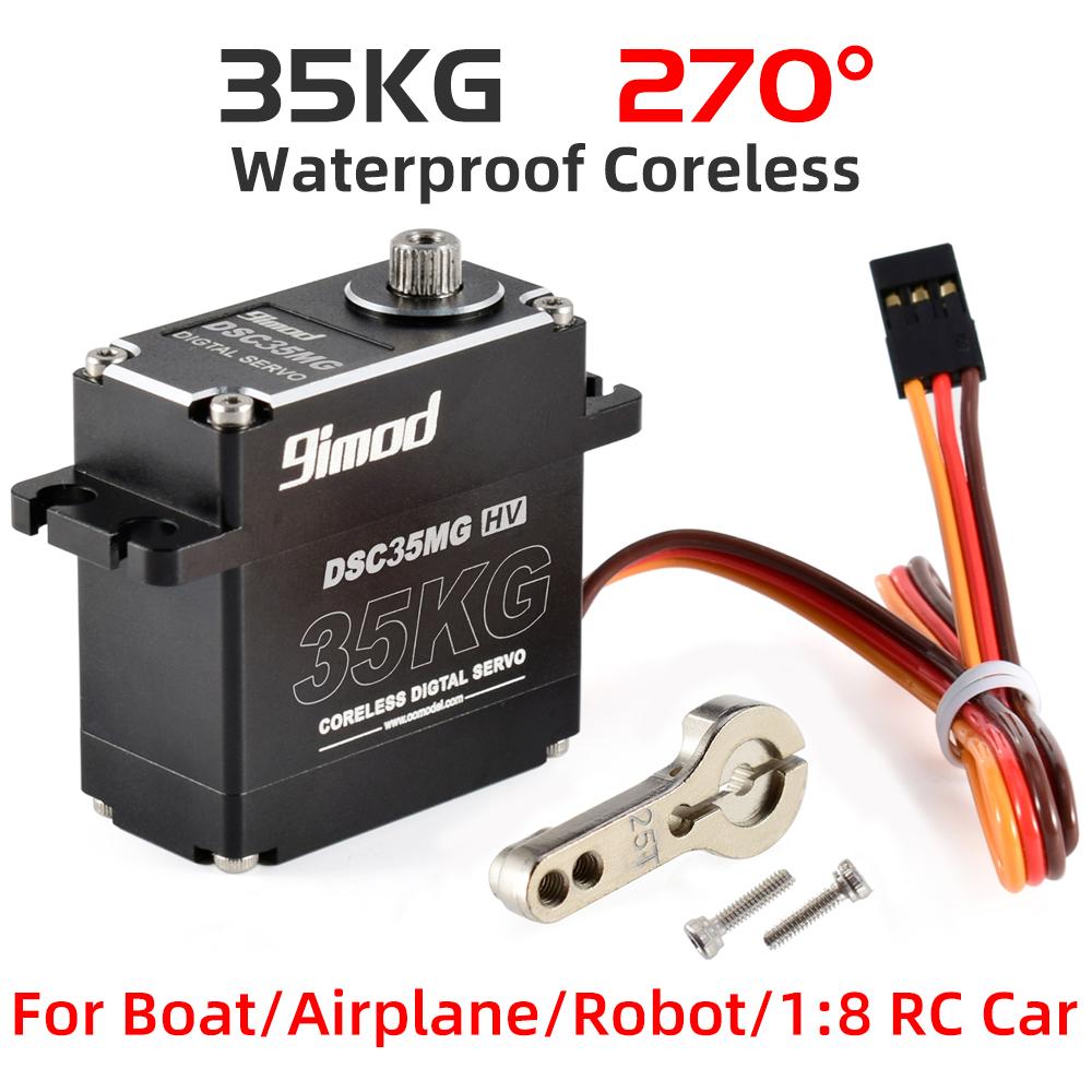RC Servo 9imod Waterproof Brushless Coreless Servo 50KG 45KG 35KG 25KG Metal Gear Digital Servo for RC Model
