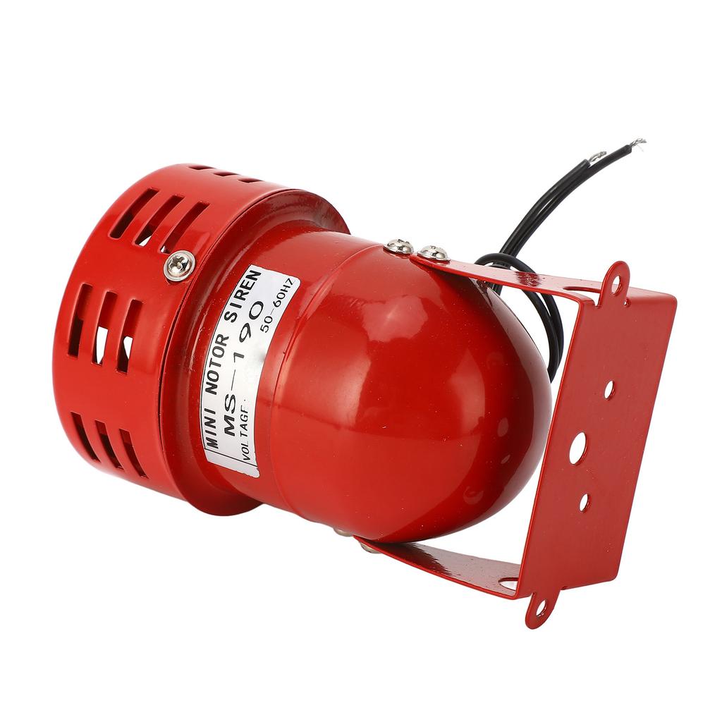 Industriemotor Alarmglocke Rote Farbe Stahl Mini Hupe Ton Summer Sirene für Autos AC110V