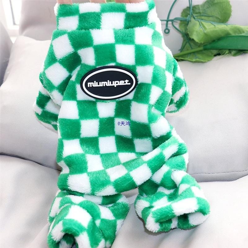 Belly Protection Small Dog Clothes Autumn Winter Teddy Bichon Pomeranian Cat Small Dog Pet Four-Legged Winter Belly Wrap