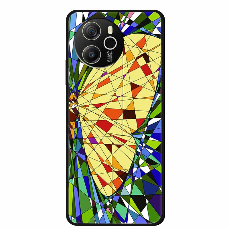 

For Oscal Tiger 12 Phone Case Painted Soft TPU Silicone Cases Blackview Oscal Tiger12 4G Fashion Bumper Capa Original Back Cover Oscal Tiger 12