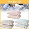 Texture Oval Shaped Ice Silk Pillow Core With Neck Guard Bedroom Tool Bedding