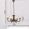 1/12 Dollhouse 6 Arm Chandelier Doll House Accessory Decoration Realistic Micro Landscape Room