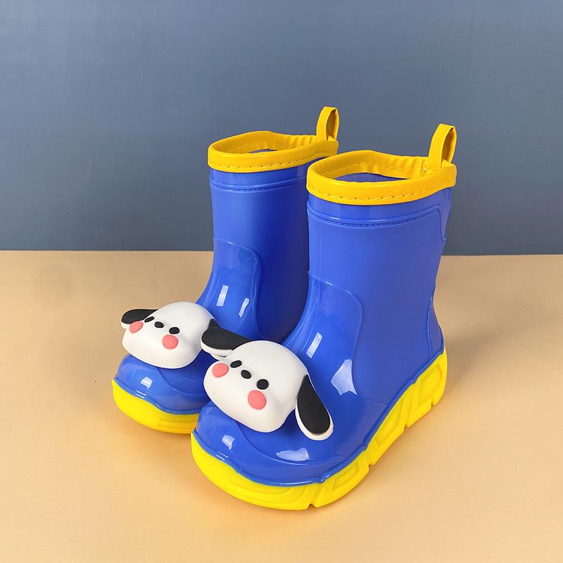 Children's rain shoes women's removable cartoon water shoes non-slip waterproof rain boots young children medium and small children baby boy boots