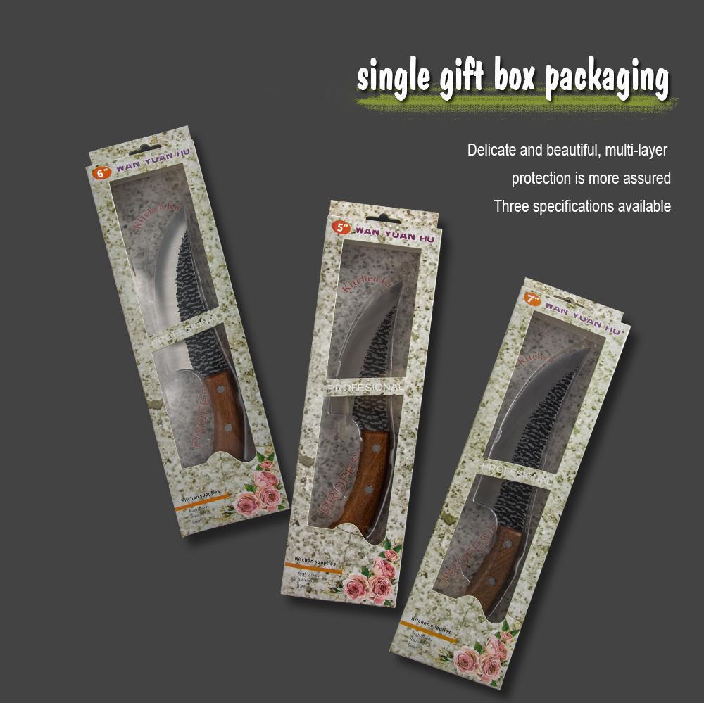 Cuchillo de deshuesado de cocina de acero inoxidable de 5 pulgadas, 6 pulgadas y 7 pulgadas, cuchillo para cortar, cuchillo de carnicero