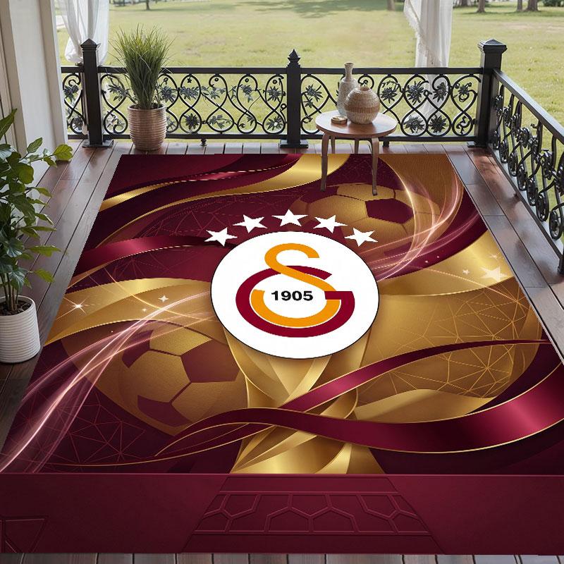 Soft Floor Carpet Galatasaray FC Pattern Area Rug Decorative Mat For Home Room Decoration