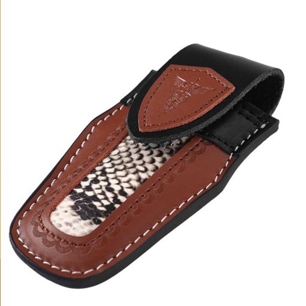Foldable Flashlight Belt Loop 6 Styles Case Holder New Leather Sheath Outdoor Tool