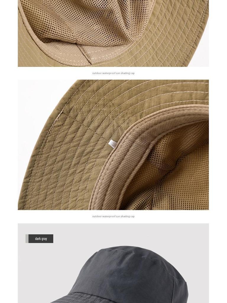 Wiosna/Lato Modny Kapelusz Rybacki Hip Hop w Dużych Rozmiarach dla Mężczyzn i Kobiet, 63cm Japoński Kapelusz Wiadro Chroniący przed Słońcem