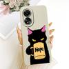 For OPPO A78 4G CPH2565 / A78 5G CPH2483 Cute Cat Flower Cartoon Phone Case For Oppo A78 Shockproof Soft Silicone Bumpers
