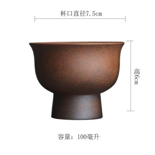 

100ml Old Rock Clay High-feet Teacup Elegant Tea Bowl Beautiful Tea Cup Tea-tasting Personal Cup Jianzhan Master Cups Teaset As Your Choose