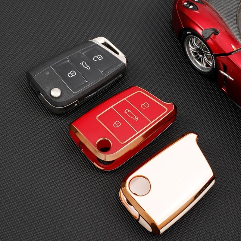 Protective Shell Soft Full Protection Key Fob Case Protector Cover Waterproof Key Cover TPU Key Case Universal