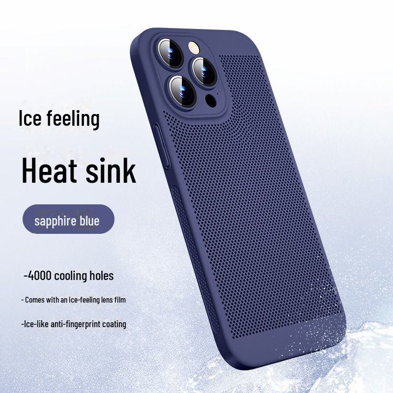 

Ультратонкий дышащий матовый чехол для телефонов Apple Phone 11-15 с сеткой для рассеивания тепла. iPhone 13 Mini