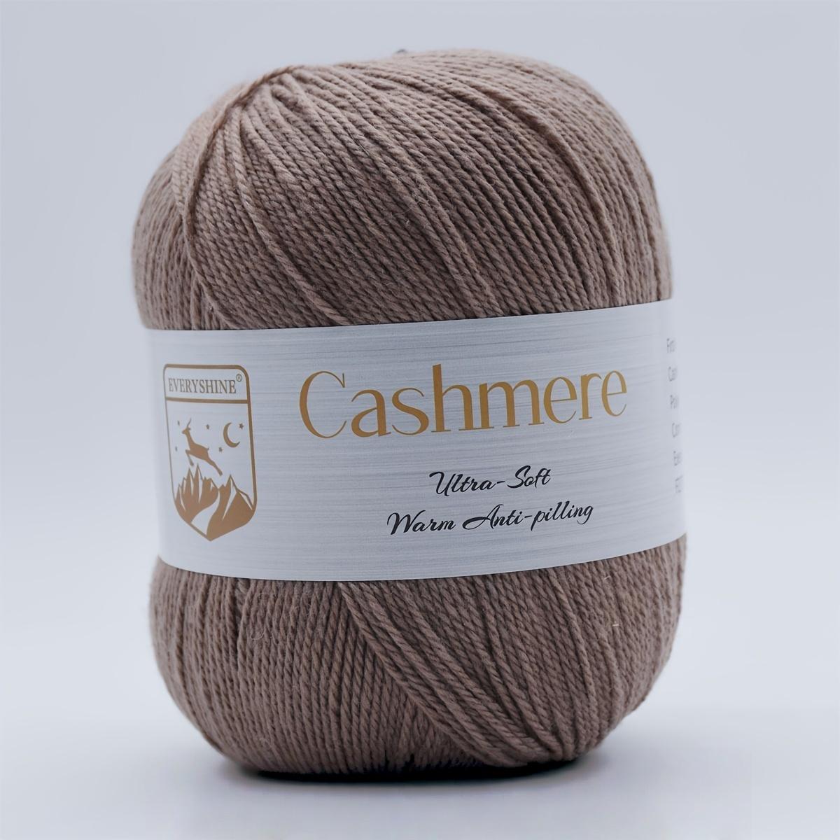 

6 мотков премиальной кашемировой пряжи – 50 г/моток 320 м Мягкая пряжа для вязания и крючком для рукоделия, связанного вручную – Роскошное теплое волокно для шарфов, шапок, свитеров