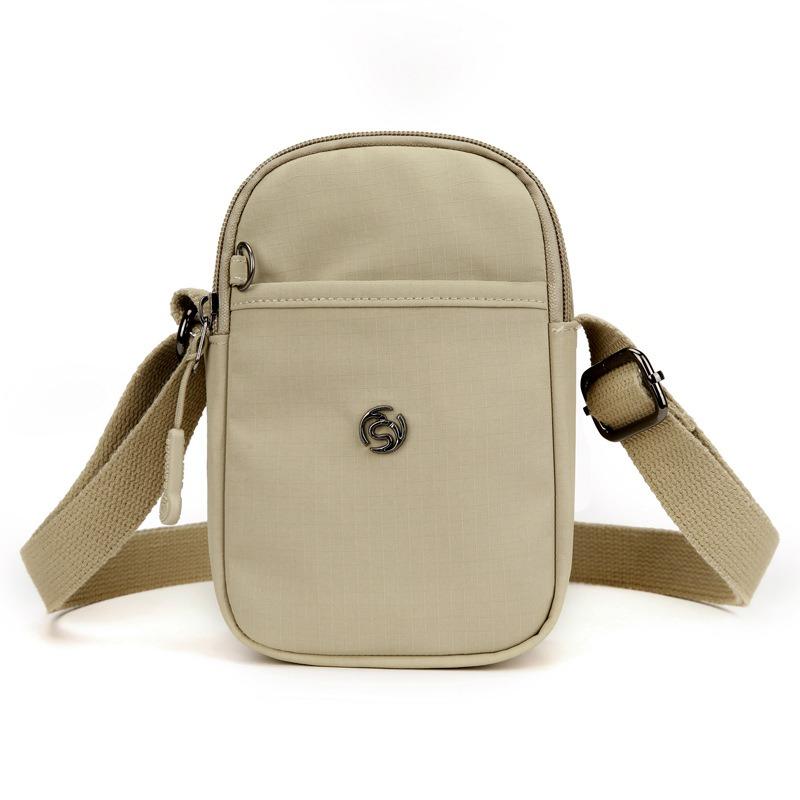 Damentasche Sommer neu einfarbig Nylontasche urban schlicht kleine Tasche lässig leicht Schulter Umhängetasche Damen