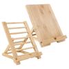 Holz Buchständer Verstellbar Küchen Kochbuchständer Schreibtisch Leseablage Halter Handyhalter