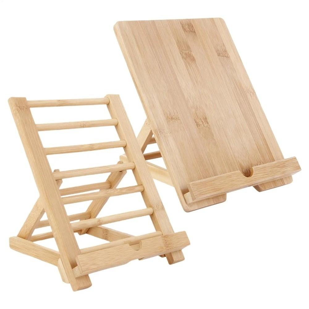Holz Buchständer Verstellbar Küchen Kochbuchständer Schreibtisch Leseablage Halter Handyhalter