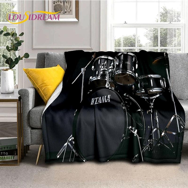 3D Musikinstrumente TAMA Schlagzeug Schlagzeug Set Decke, Weiche Überwurfdecke für Zuhause Schlafzimmer Bett Sofa Picknick Reisen Büro Abdeckung Geschenk