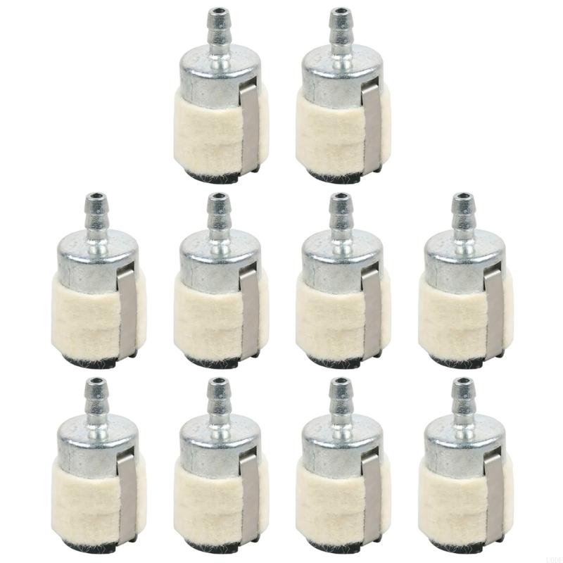 10 Replacement Fuels Filters 3/16" Straight Fit For 5mm Fuels Line 2 Strokes Outdoor Power Equipment