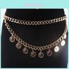 European Style Ladies Waist Chain With Metal Punk Elements For Elegant Evening Wear