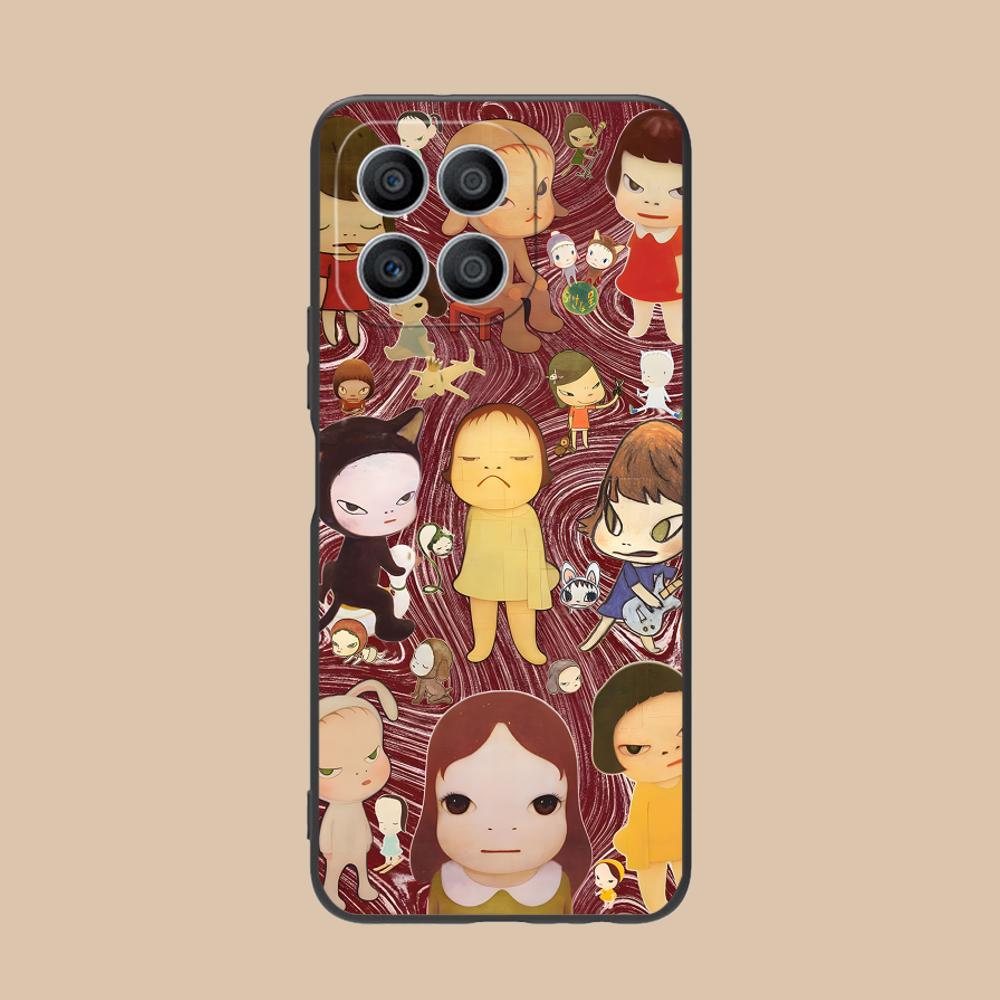 Anime Yoshitomo Nara Phone Case for Honor 90 80 70 60 50 30 20 10 9 8 7 Pro S SE Lite 5G Colorful Printing Cover Pretty Cover