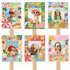 Hawaii Themed Summer Cartoon Pattern Hand Frame Party Decoration Props Photo