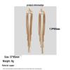 Elegant Retro Long Chain Tassel Earrings - European & American Light Luxury Stud Design