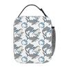 Cartoon Weißer Hai Isoliertische Lunchtasche für Kinder Schul-Kühlbox Thermische Lebensmittelbox Tragetasche Auslaufsichere Lunchboxen Behälter