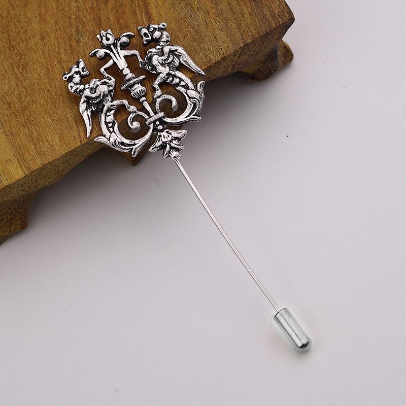 Elegant Lapel Pins Gifts For Men Classic Metal Pins Suit Brooch Luxury Women's Brooch Suit Accessories Gentleman Wholesale