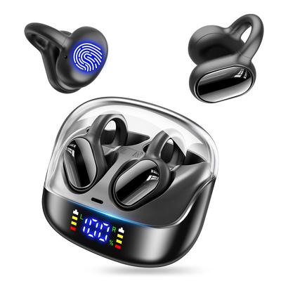 Bluetooth Drahtlose Ohrhörer Neue Evolution von Knochen Bluetooth 65 Stunden Kontinuierliche Digitale LED Rauschunterdrückung Automatisch Schnell IPX7 Ideal für und Pendeln [2025