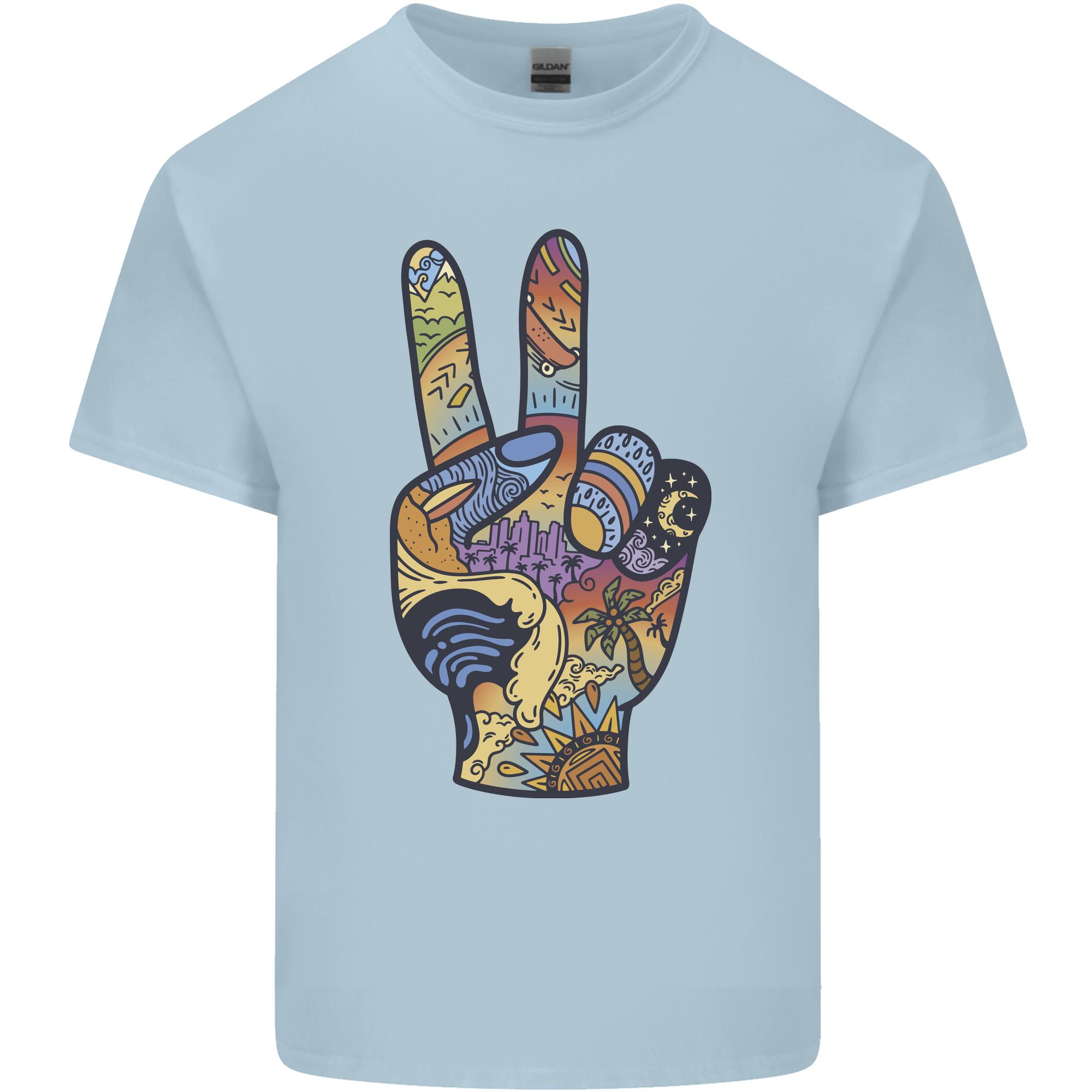 Vacation Peace Gesture Holiday Travel Unisexs Light Cotton TShirt S