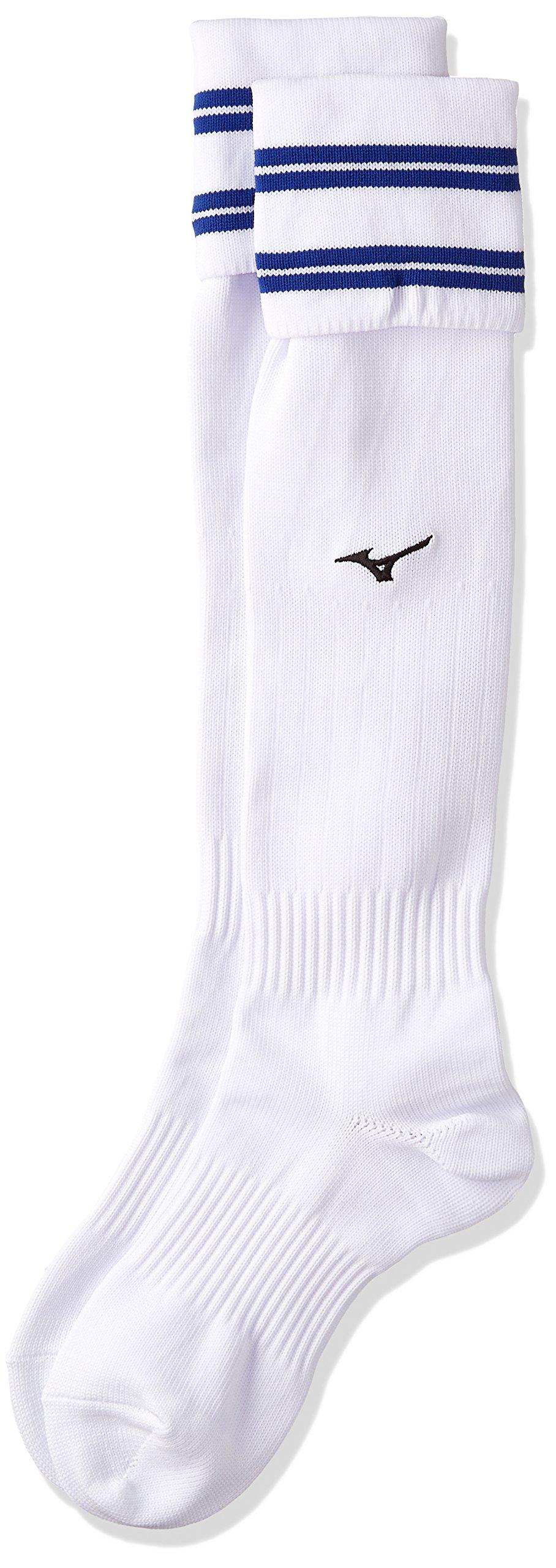 

Mizuno Soccer Sizes Blue Socks/Stockings, 21-23cm, P2MX8053, White/Surf
