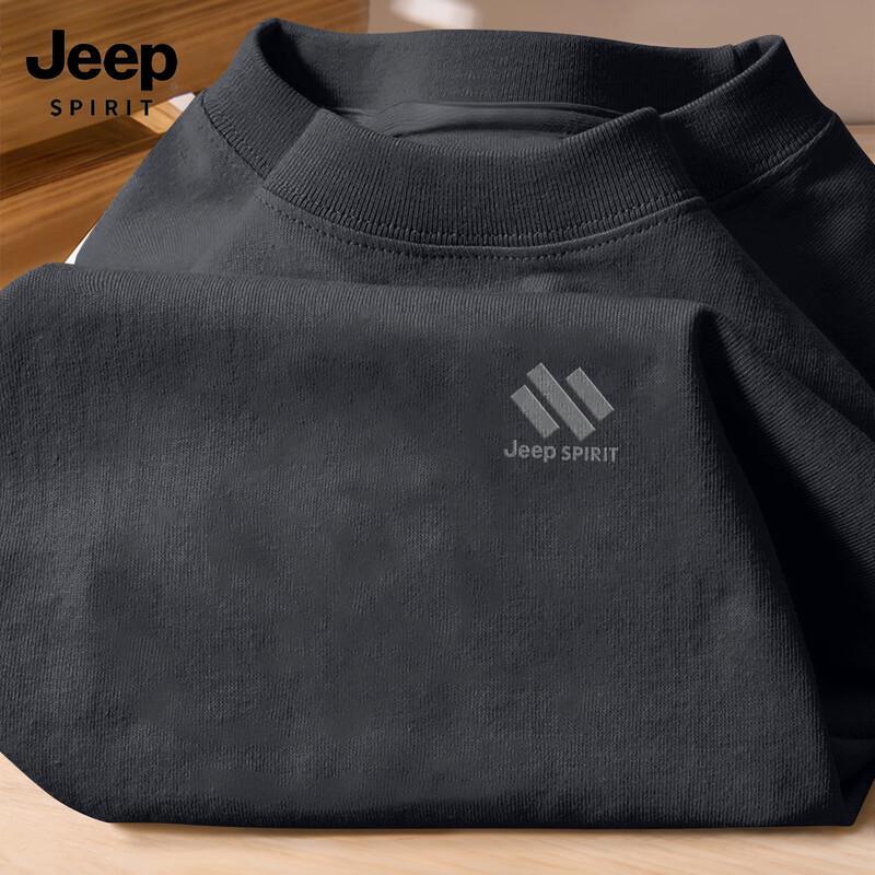 JEEP SPIRIT Men's 2026 Long Sleeve Pure Cotton T-Shirt